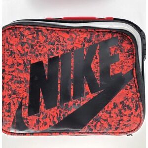 Nike Hard Shell Insulated Lunch Box Zip Up Bag Handle,‎ Picante Red